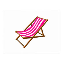 fuschia striped wooden beach chair.png postcards