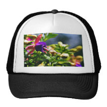 Fuschias Flowers Mesh Hats