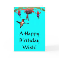 Fushia and Hummingbird Cards