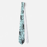 Fusion - black & aqua tie