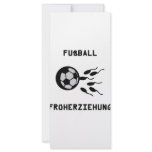 Fussball Früherziehung Symbol Personalized Rack Card