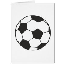 Fußball soccer ball grußkarten