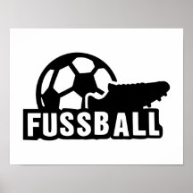 Fussball Soccer shoe ball Poster