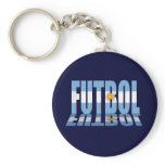 Futbol flag worded soccer lovers Argentina gifts Key Chains