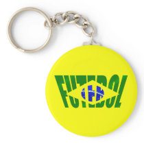 Futebol Brasil Bandeira Brazilian flag Futebol Key Chain