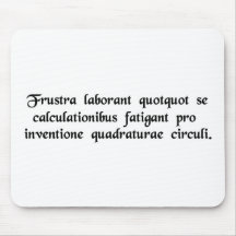 Futile is the labour of those who fatigue.... mouse mat