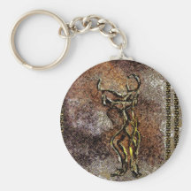 Futura9 Modern Cave Drawing CricketDiane Keychain
