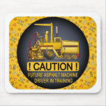 Future Asphalt Paving Machine Driver Mouse Pad