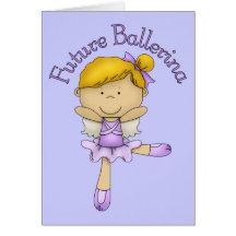 Future ballerina Blonde Hair Cards