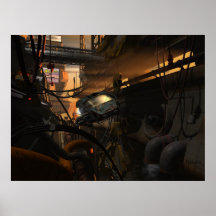 Future bandits - cyberpunk poster