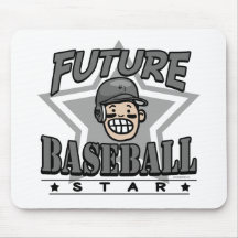 Future Baseball Star Black Helmet Mouse Pad