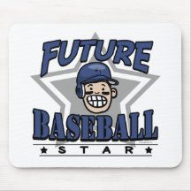Future Baseball Star Navy Helmet Mouse Pads