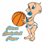 future basketball player baby boy photo sculptures