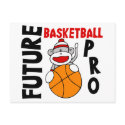 Future Basketball Pro Sock Monkey postcards