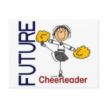 Future Cheerleader Stick Figure Postcard