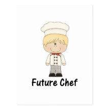 future chef (boy) post card