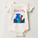 Future DM Organic Cotton Baby Onesie Dark Skin t-shirts