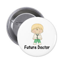 future doctor (boy) pinback buttons
