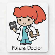 Future Doctor - Girl Mouse Pads