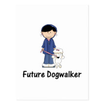 future dogwalker (girl) postcards