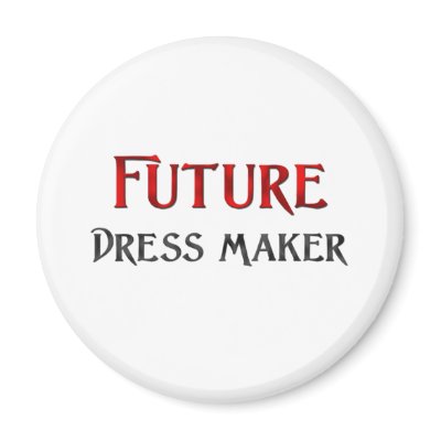 Future Dress Maker Fridge Magnet by jobshirt