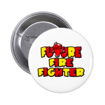 Future Fire Fighter Pinback Button