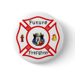 Future Firefighter Baby Button