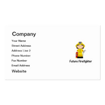 future firefighter (girl) business card