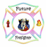 Future Firefighter Kids photo sculptures
