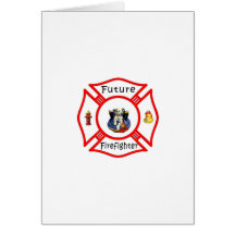 Future Firefighter Red Maltese Card