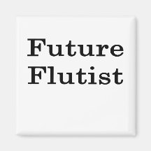 Future Flautist Refrigerator Magnets
