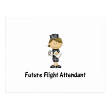 future flight attendant postcard