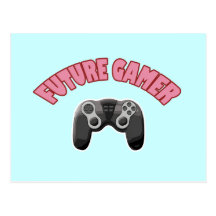 Future Gamer - Red & Controller Postcards