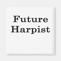 Future Harpist Fridge Magnets