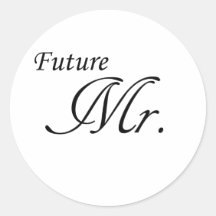 Future Mr. Round Stickers