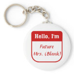 Future Mrs. T-shirt - Personalised keychains