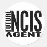 Future NCIS Agent Round Stickers