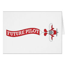 Future Pilot - Plane with Banner Card