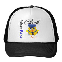 Future Police Chick Trucker Hat
