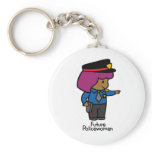 Future Policewoman keychains