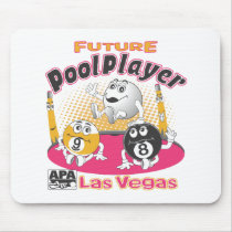 Future Pool Player - Pink Mouse Pad