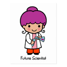 Future Scientist - Girl Post Cards