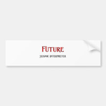 Future Seismic Interpreter Bumper Sticker