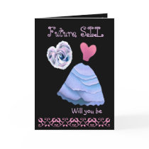 Future Sister-in-Law  Bridesmaid  Blue Dress Heart