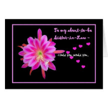 Future Sister-in-Law Bridesmaid Wedding Invitation Cards