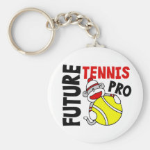 Future Tennis Pro Sock Monkey Keychain