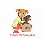 Future Vet - Little Girl Post Cards