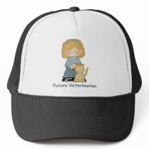 Future Veterinarian Blonde Hair Hats