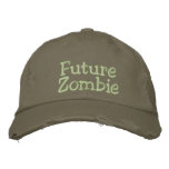 Future Zombie Distressed Olive Hat Embroidered Hat