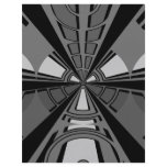 Futuristic black and grey circle design flyers